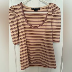 Veronica Beard Jeans puff sleeve t-shirt
